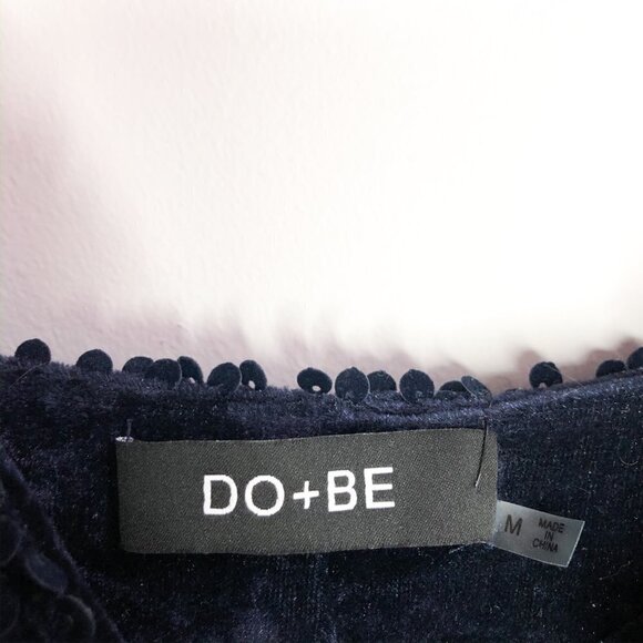 Navy Velvet Sequin Shift Dress - NWT - HOLIDAY DRESS - Picture 6 of 7